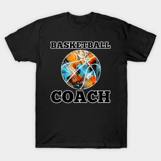 Basketball Coach - Retro Distressed Grunge T-Shirt